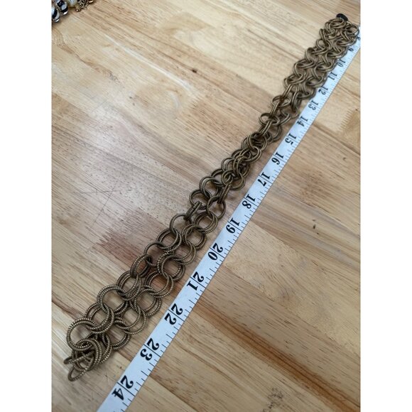 Betsey Johnson Gold-Tone 36" Heavy Double-Ring Chain Link Necklace - Picture 10 of 12